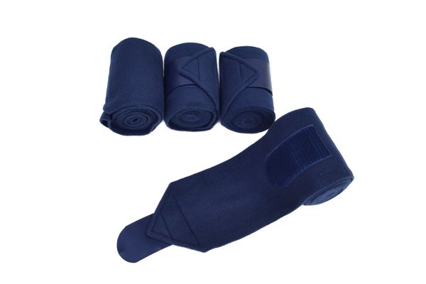 Fleece Bandagen Innovation HKM 4er Set dunkelblau 200cm